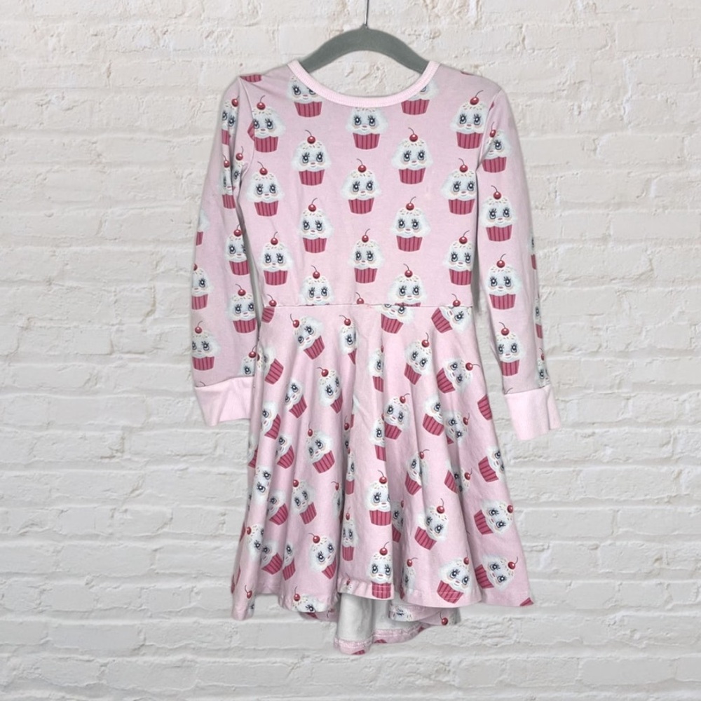 Rock Your Kid Cupcake Print Twirl Dress